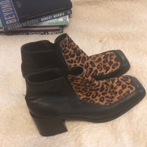 Boots Blk Leather - Picture 2 of 4